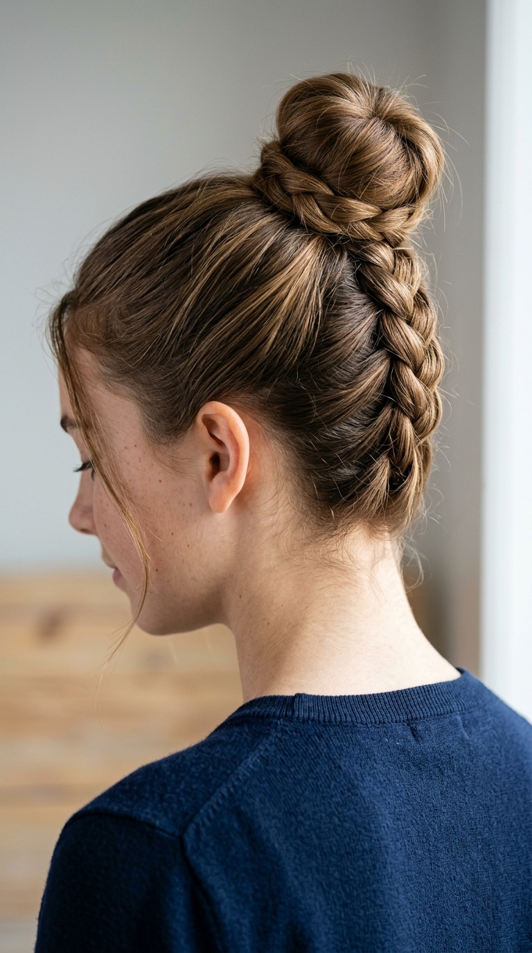 Reverse Braided Bun