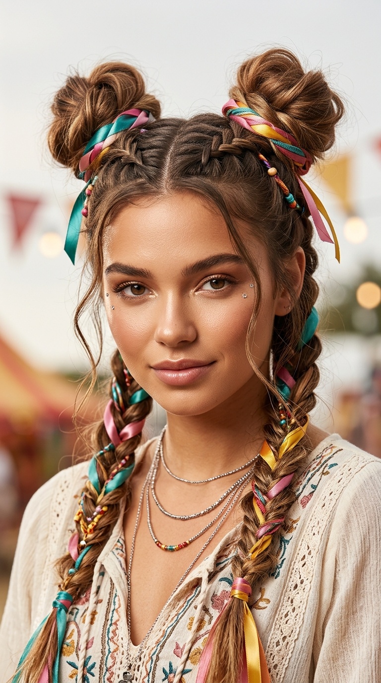Ribbon-Intertwined Braids