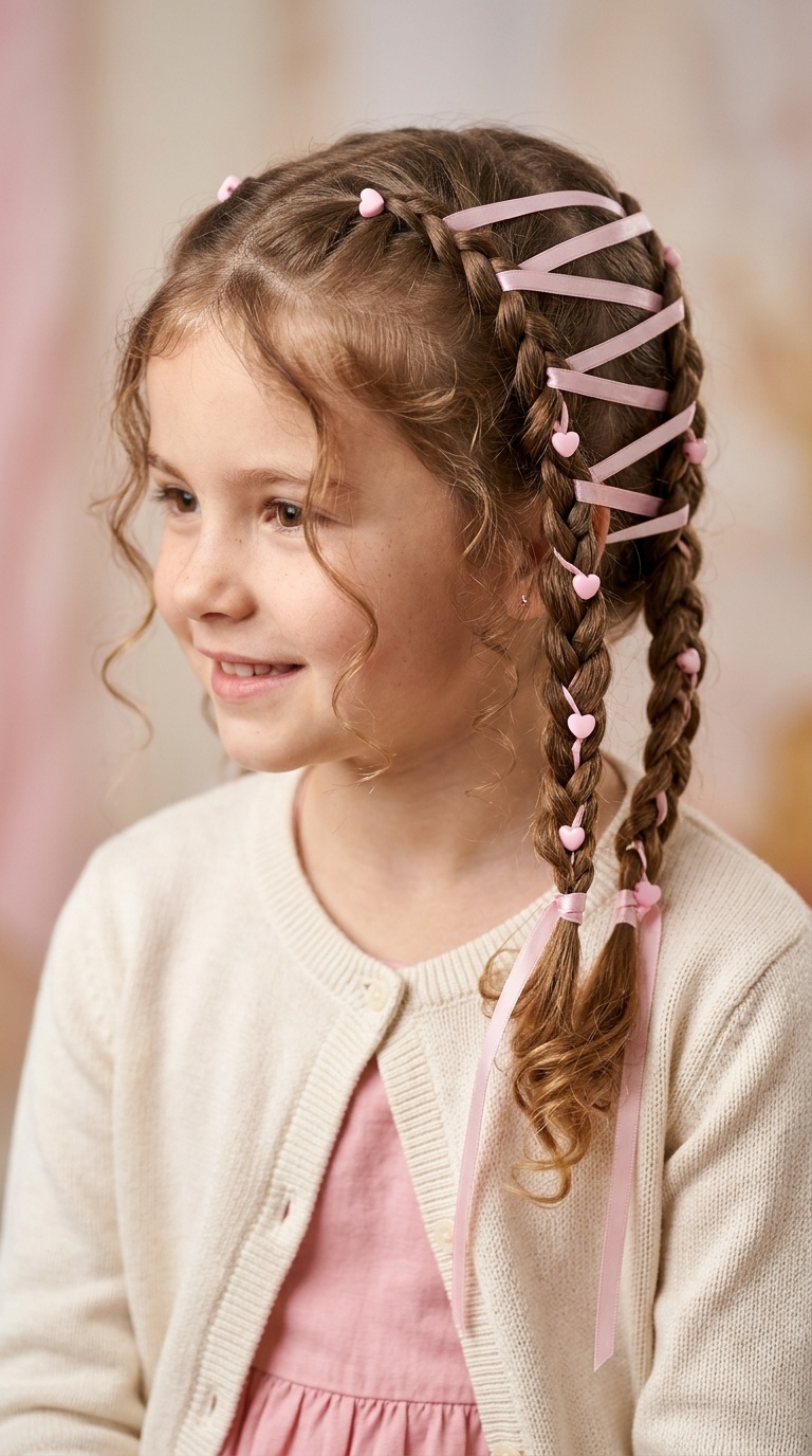 Ribbon-Laced Corset Braids
