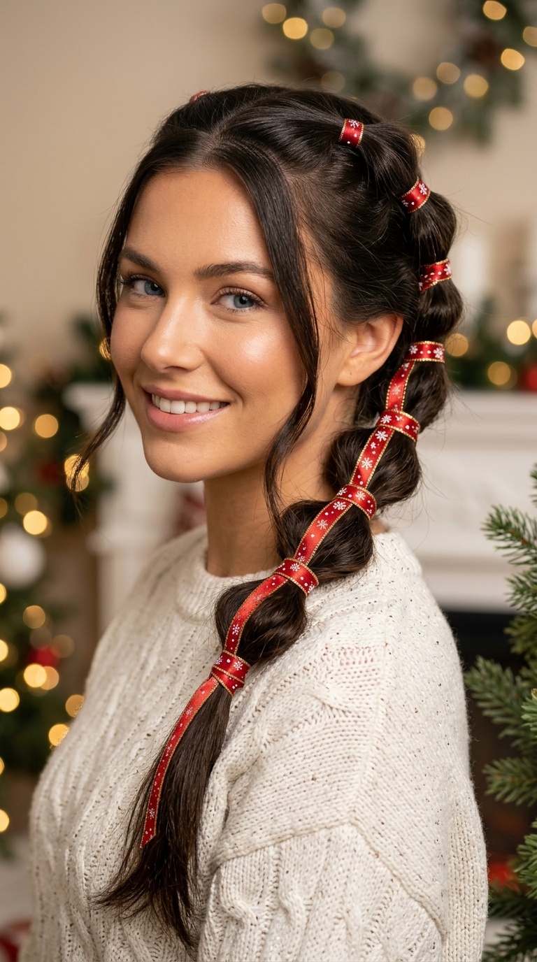 Ribbon-Wrapped Bubble Braid