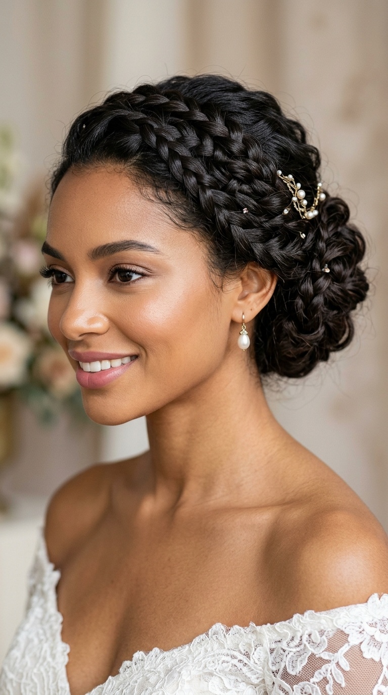 Roman-Inspired Braided Updo