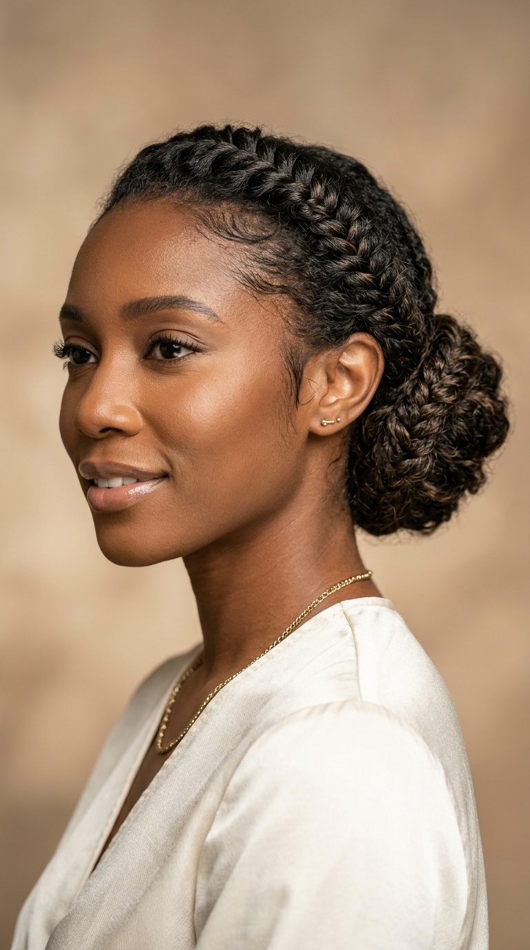 Romantic Fishtail Braid Updo