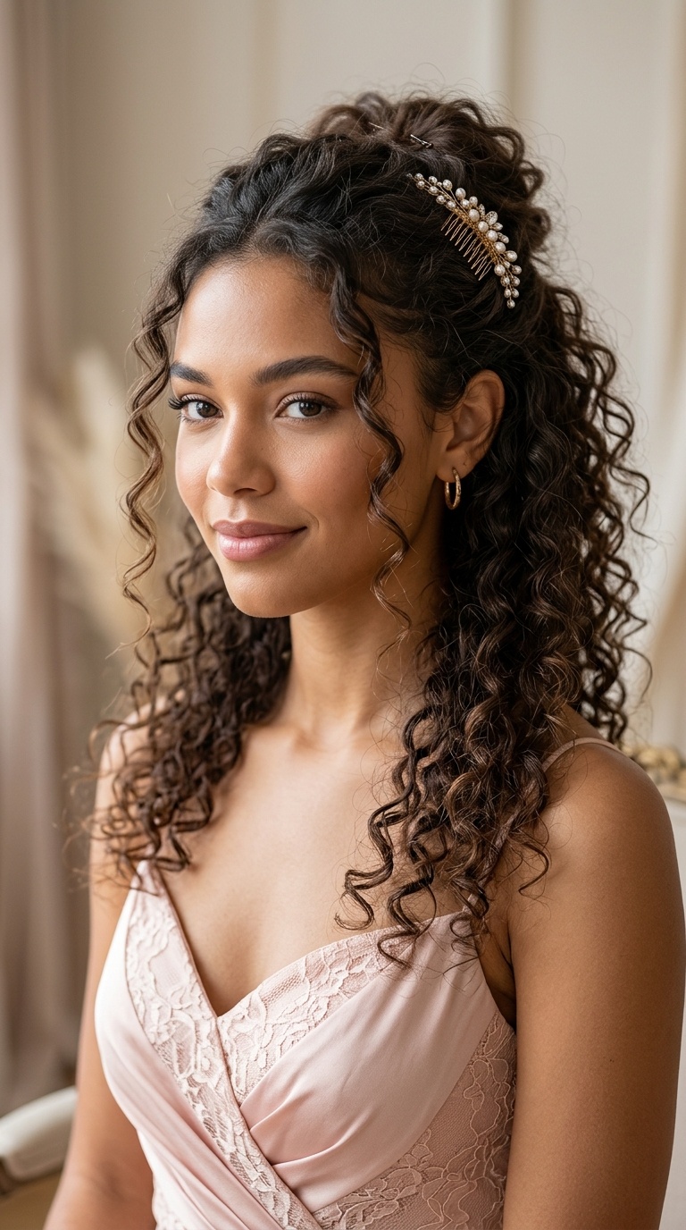 Romantic Half-Up Half-Down