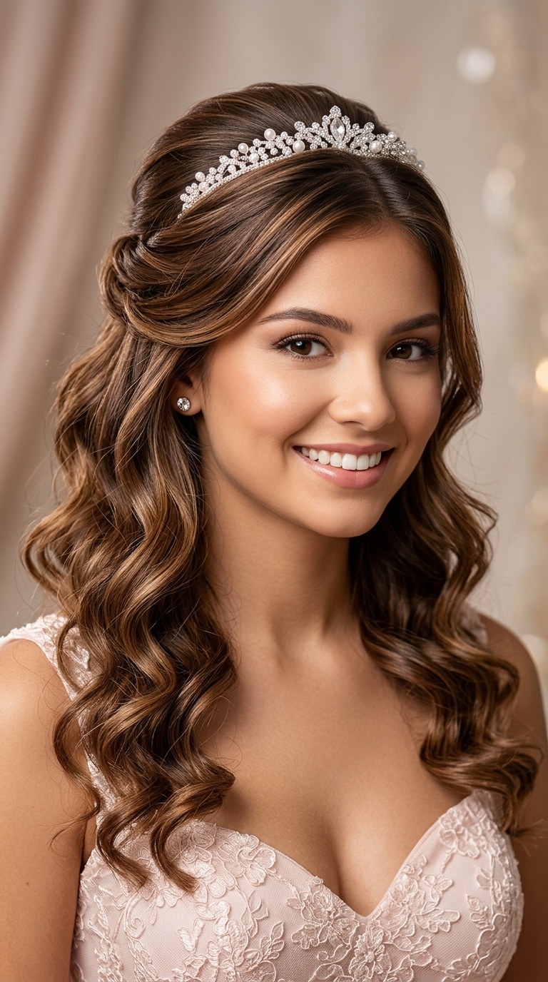 Romantic Half-Up, Half-Down