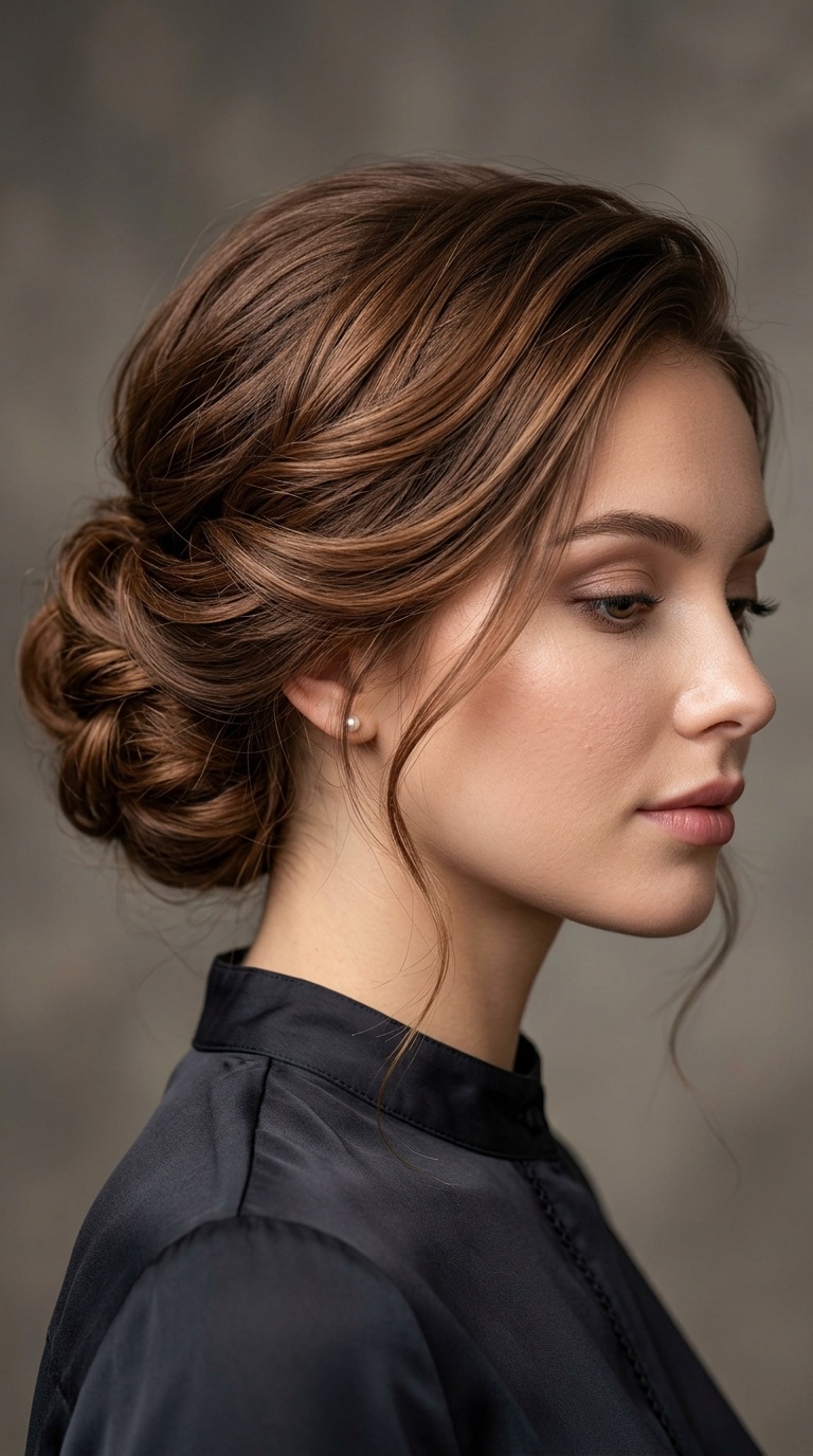 Romantic Soft Tucked Updo