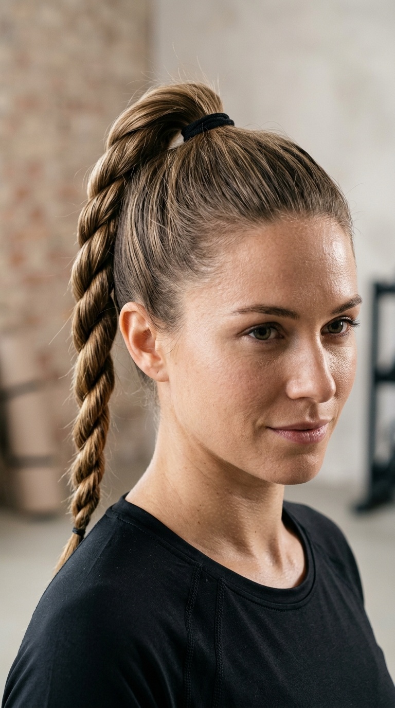 Rope Twisted High Pony