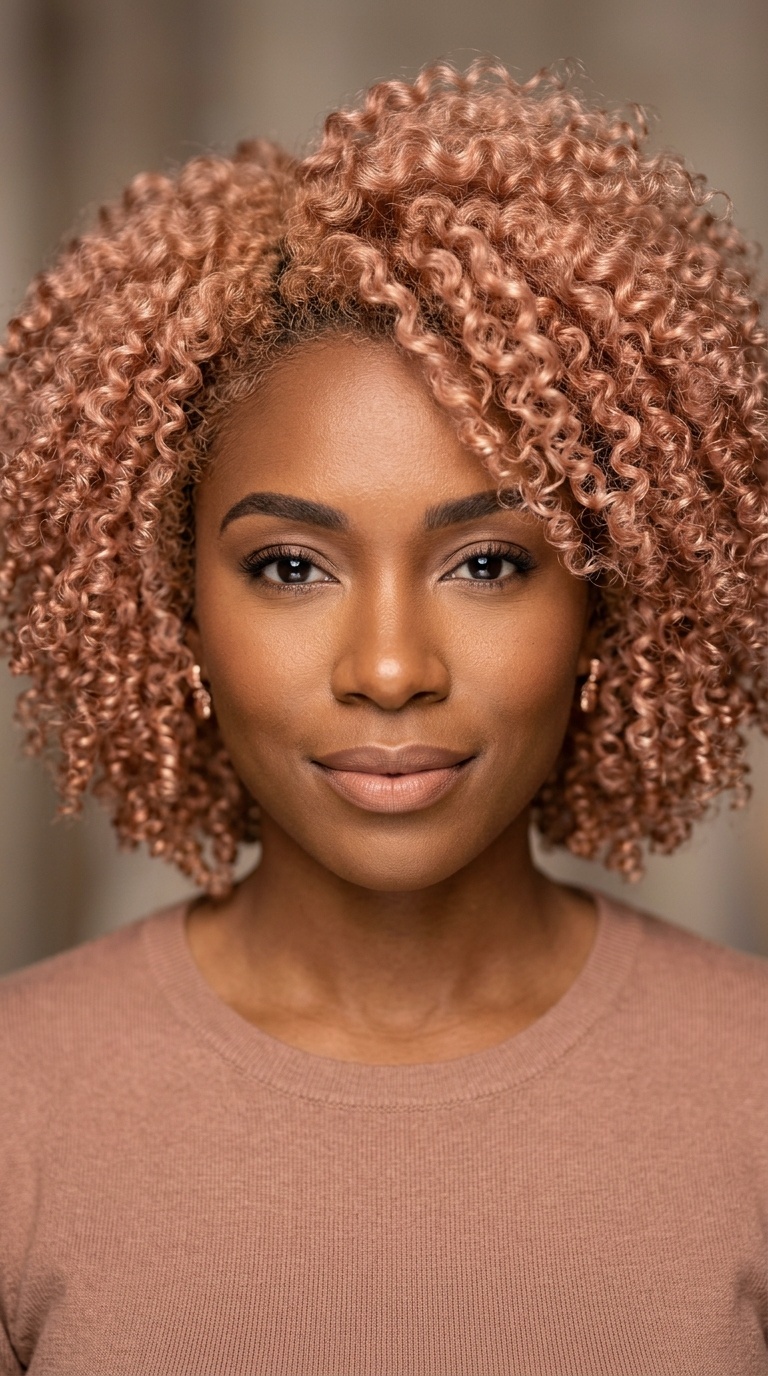 Rose Gold Blonde Wash-and-Go