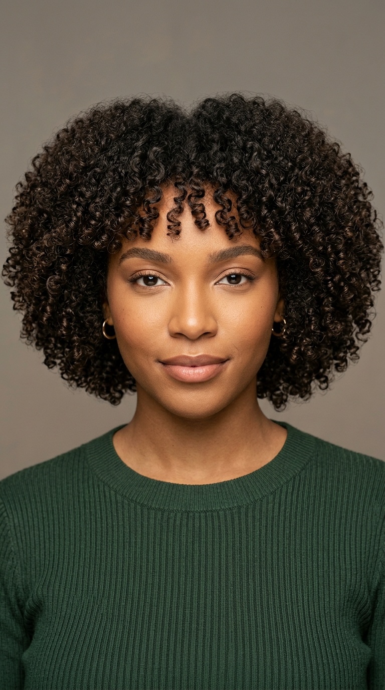 Rounded Curly Bob