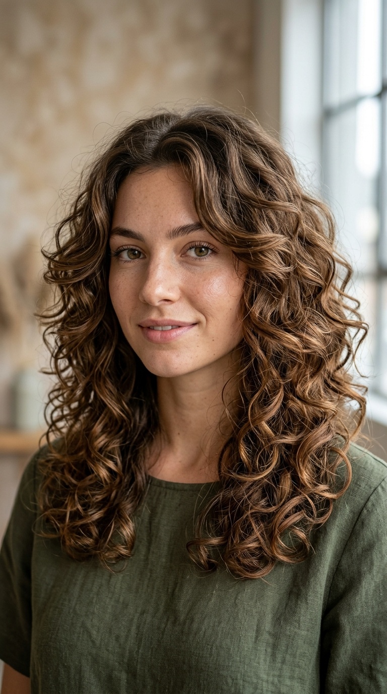 Rounded Shoulder-Length Layers