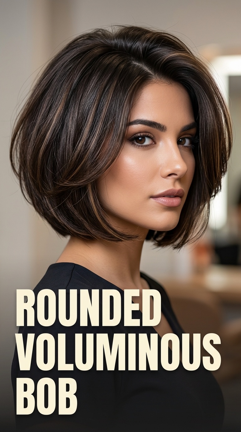 Rounded Voluminous Bob