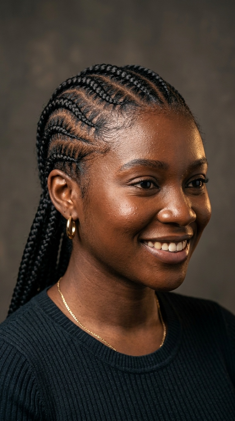 S-Curve Shaped Conroe Braids