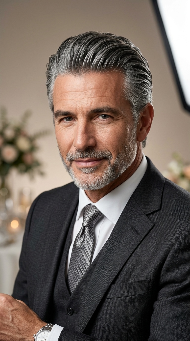 Salt and Pepper Slick Back