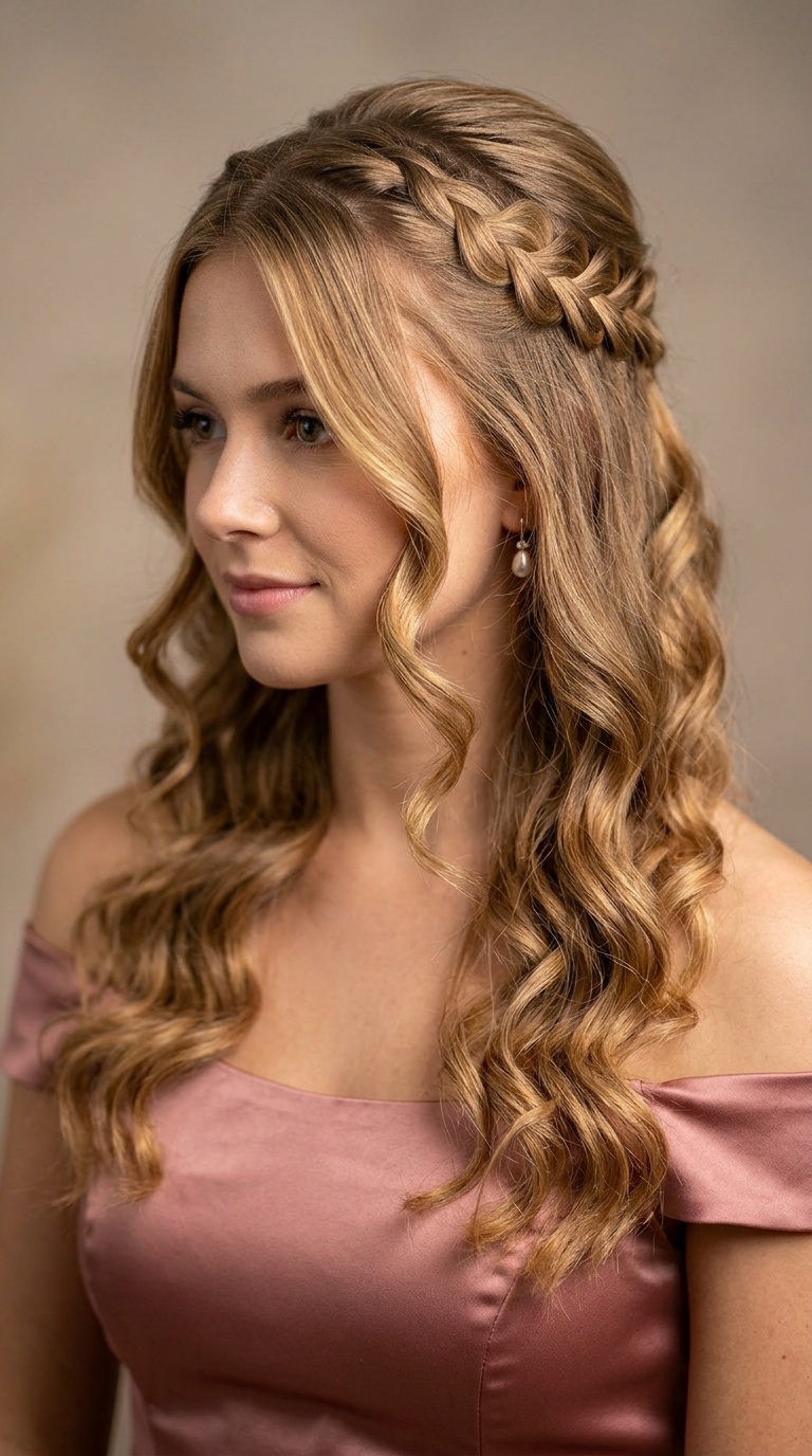 Scalloped Edge Half-Up