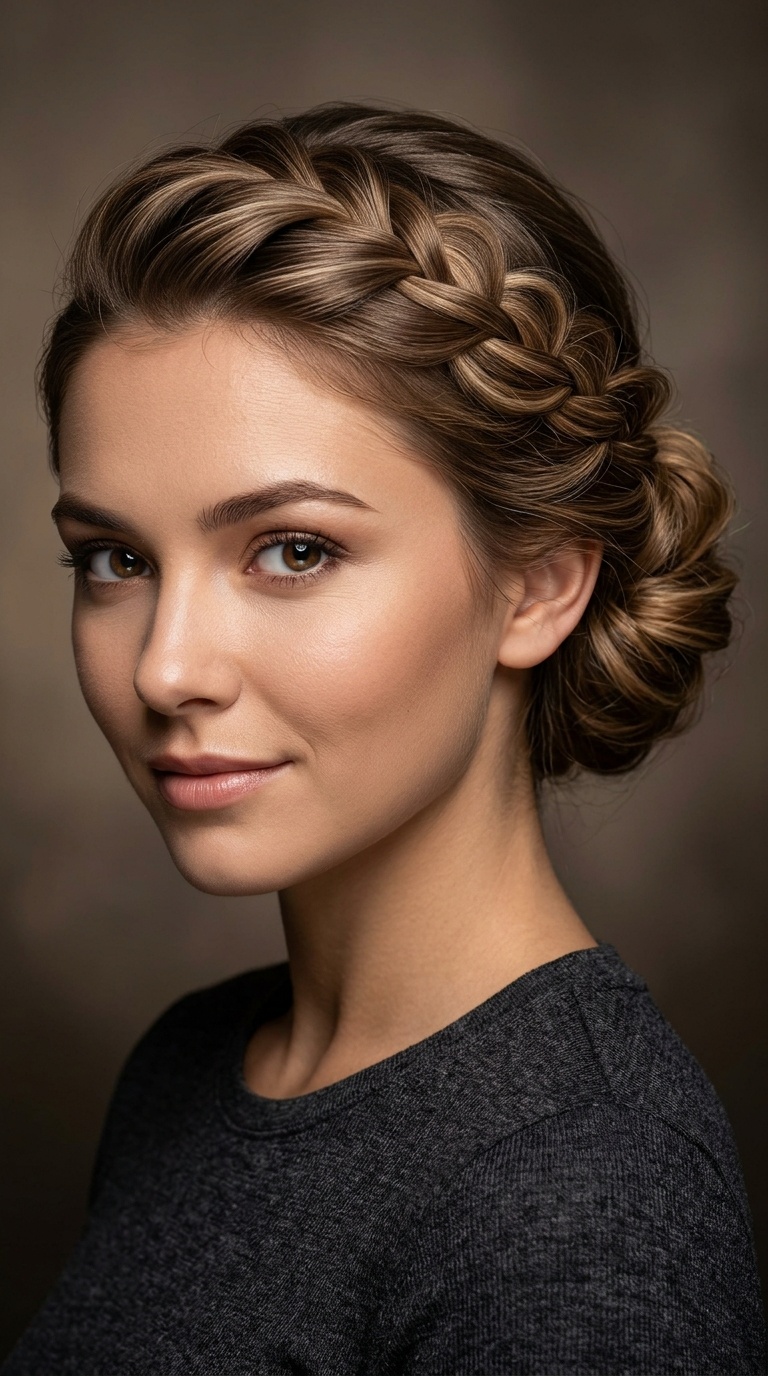 Scalloped Edge Side Updo
