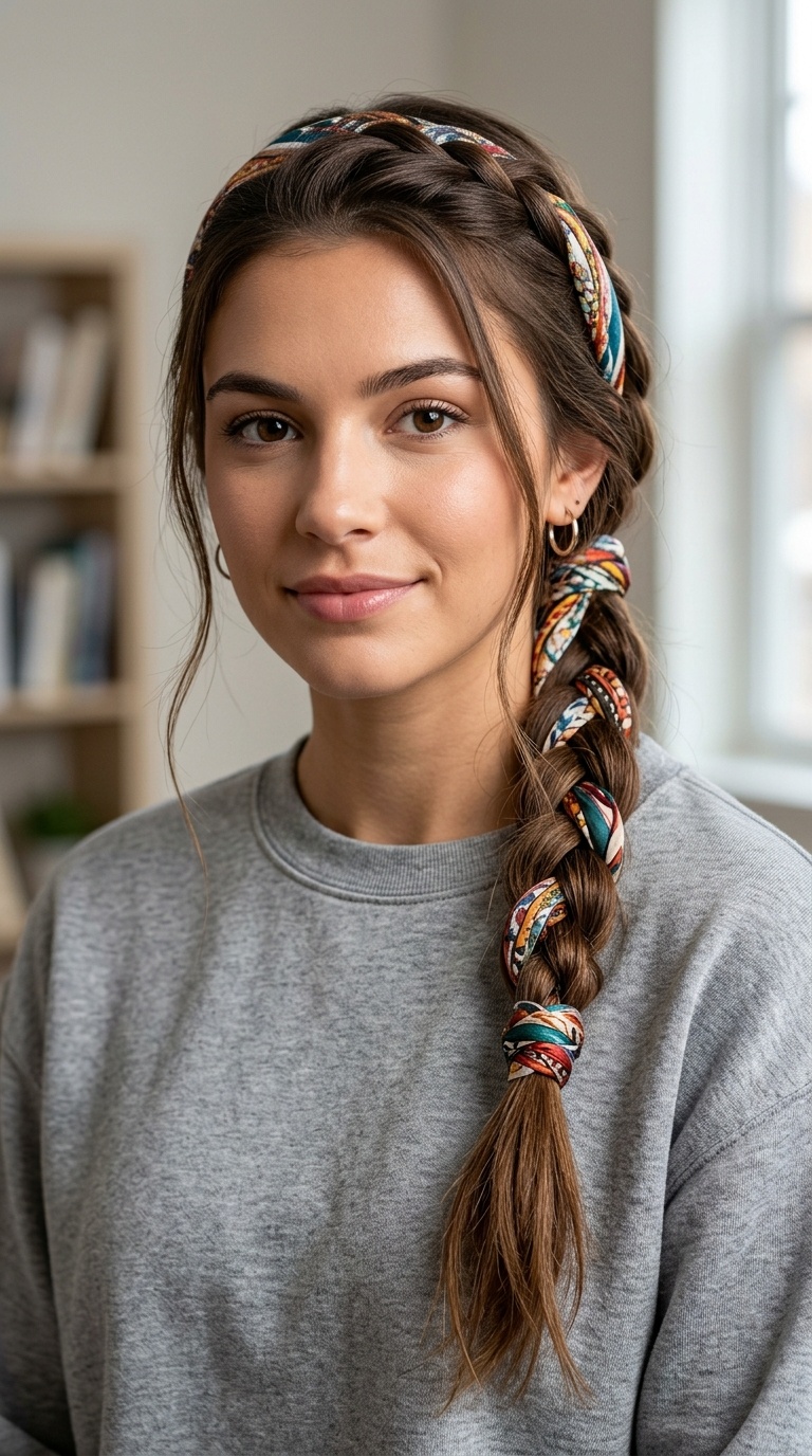 Scarf-Wrapped Braid