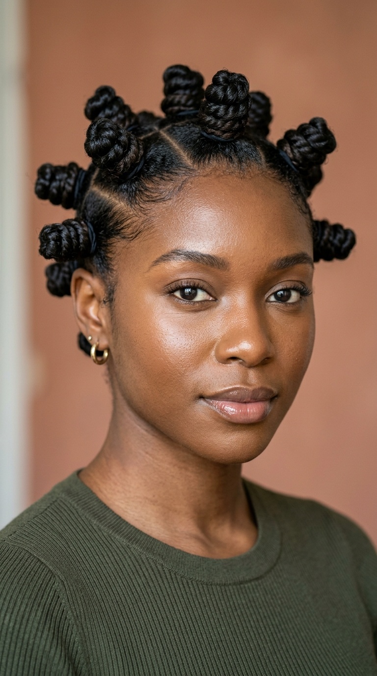 Sculpted Bantu Knots