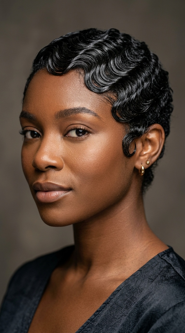 Sculpted Finger Waves
