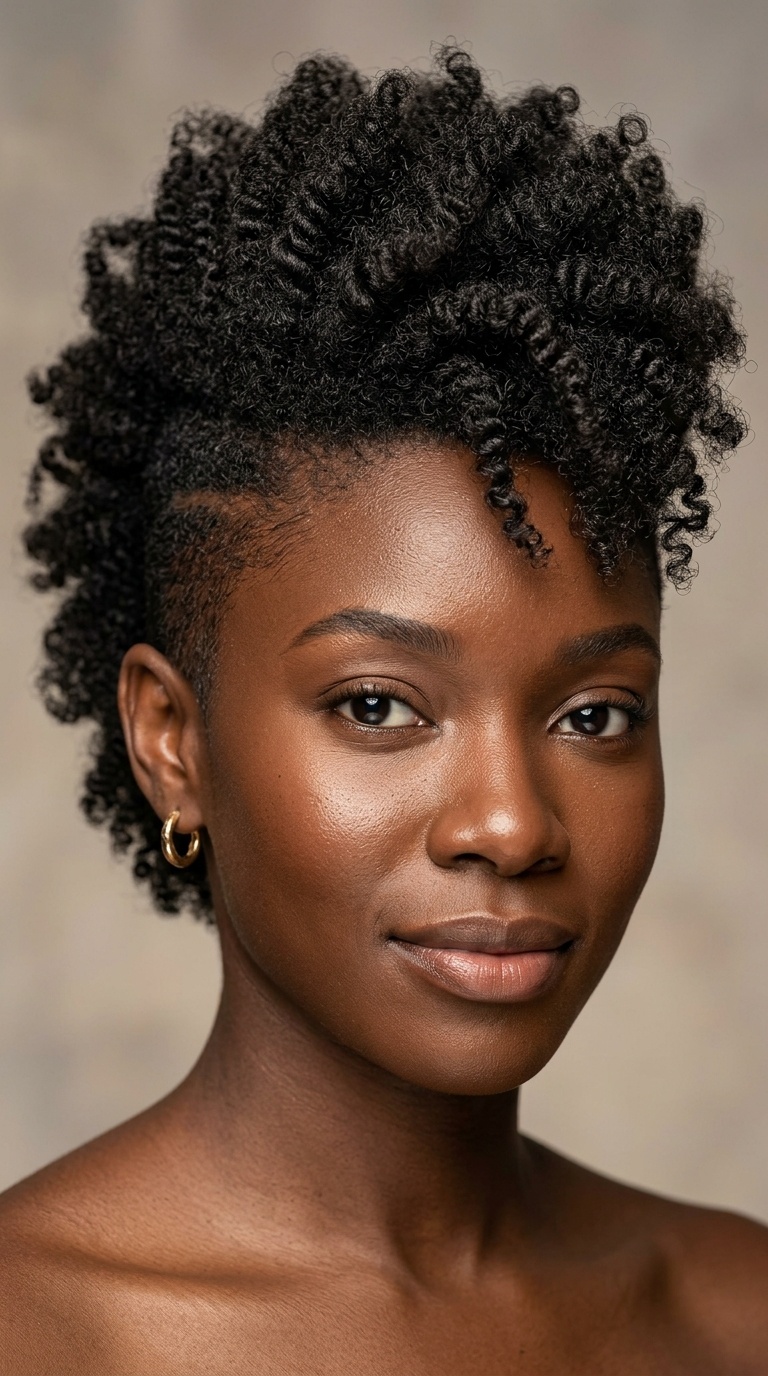 Sculpted Frohawk with Tapered Sides