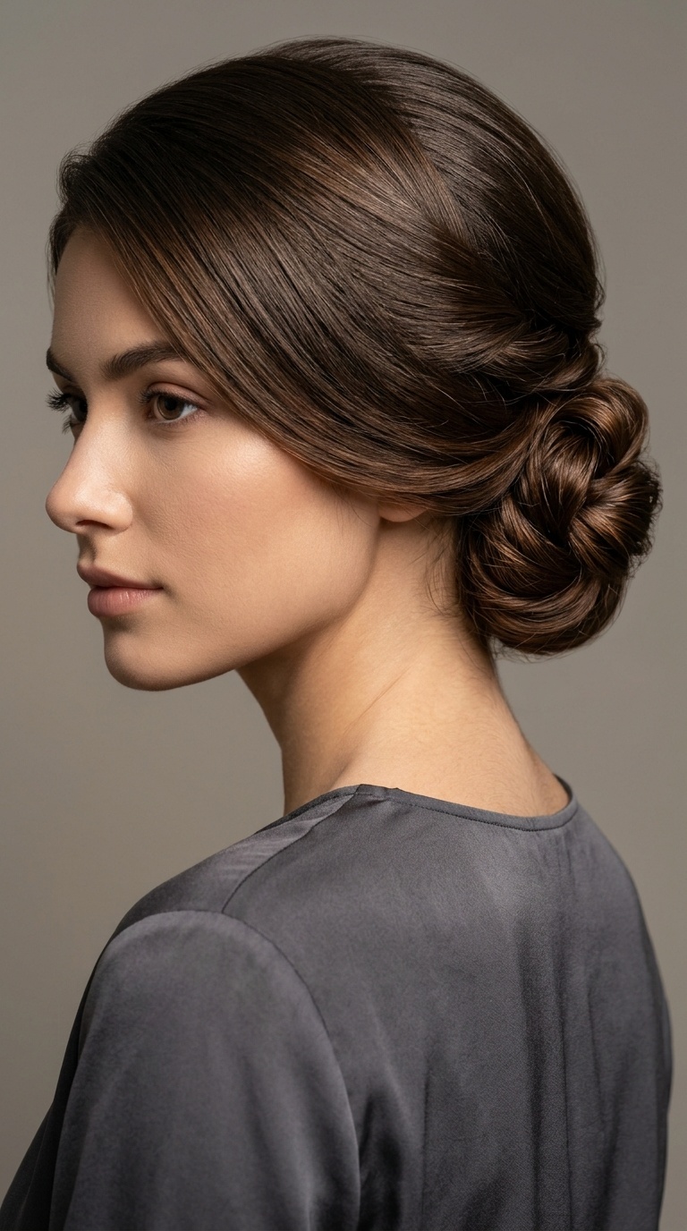 Sculpted Low Chignon