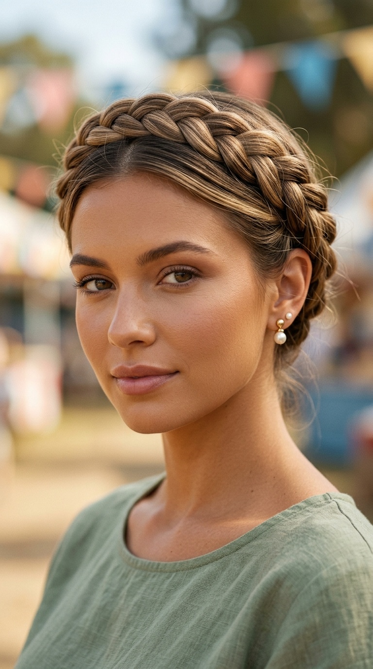 Secured Braided Crown