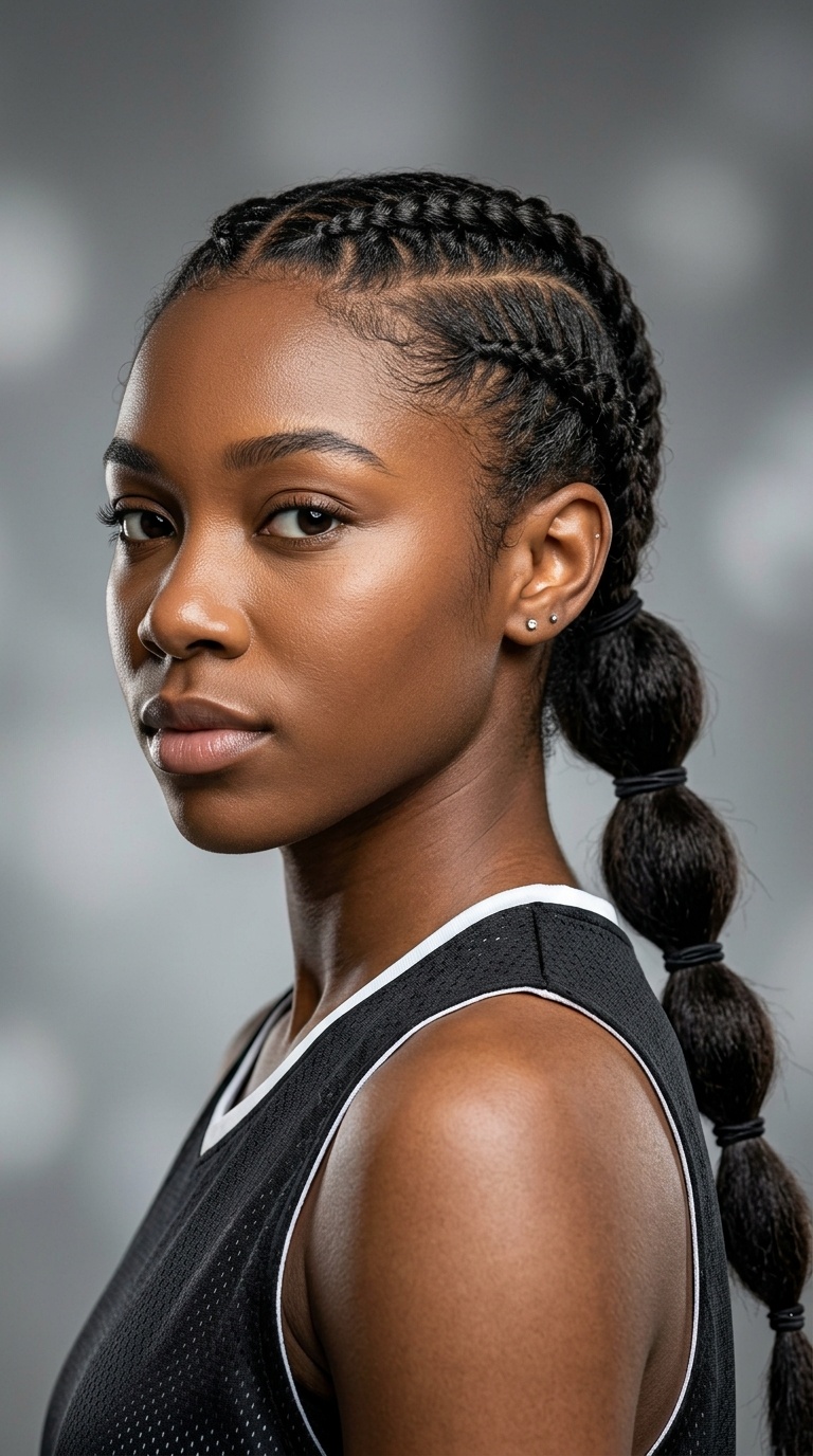 Segmented Low Ponytail