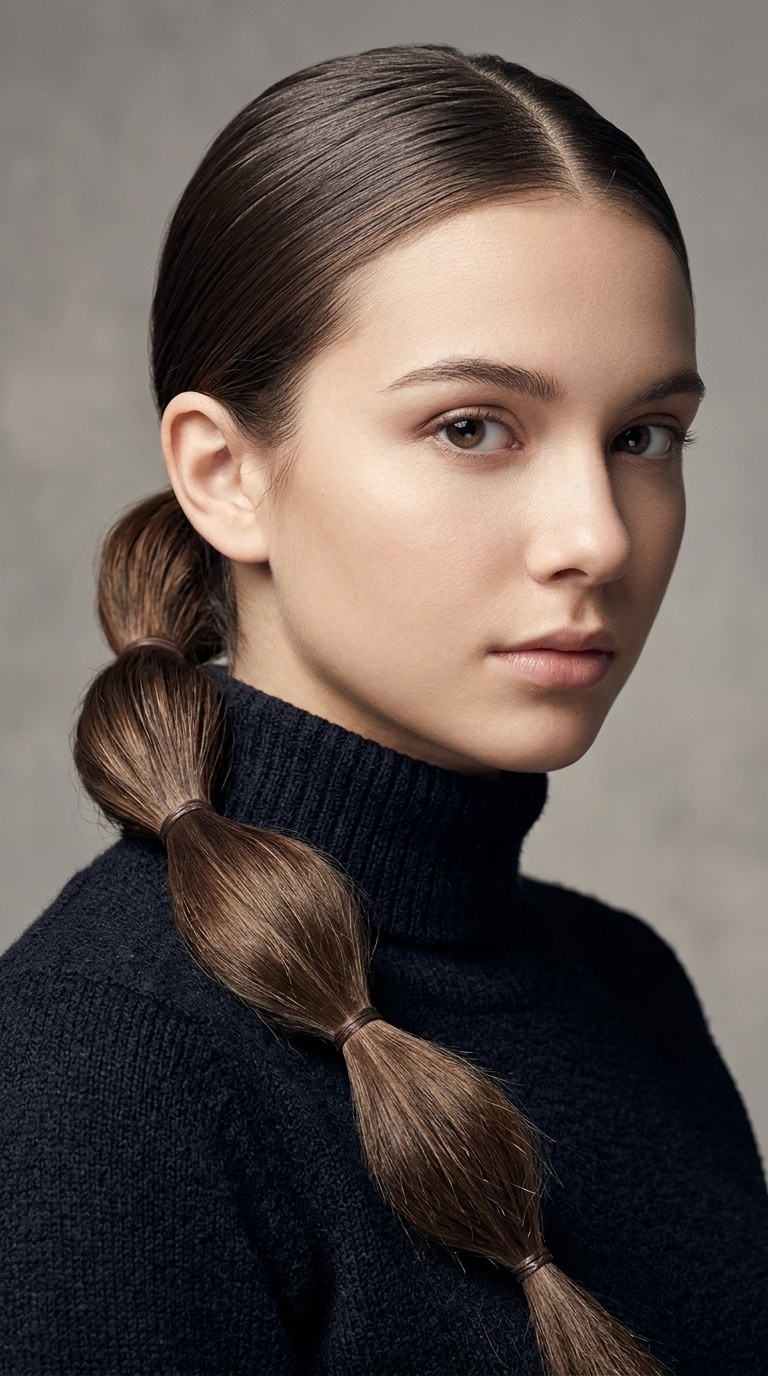 Segmented Low Ponytail