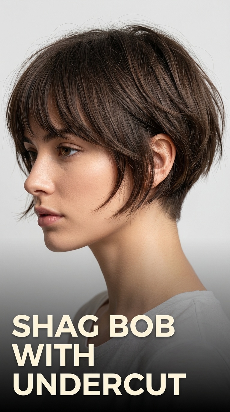 Shag Bob with Undercut