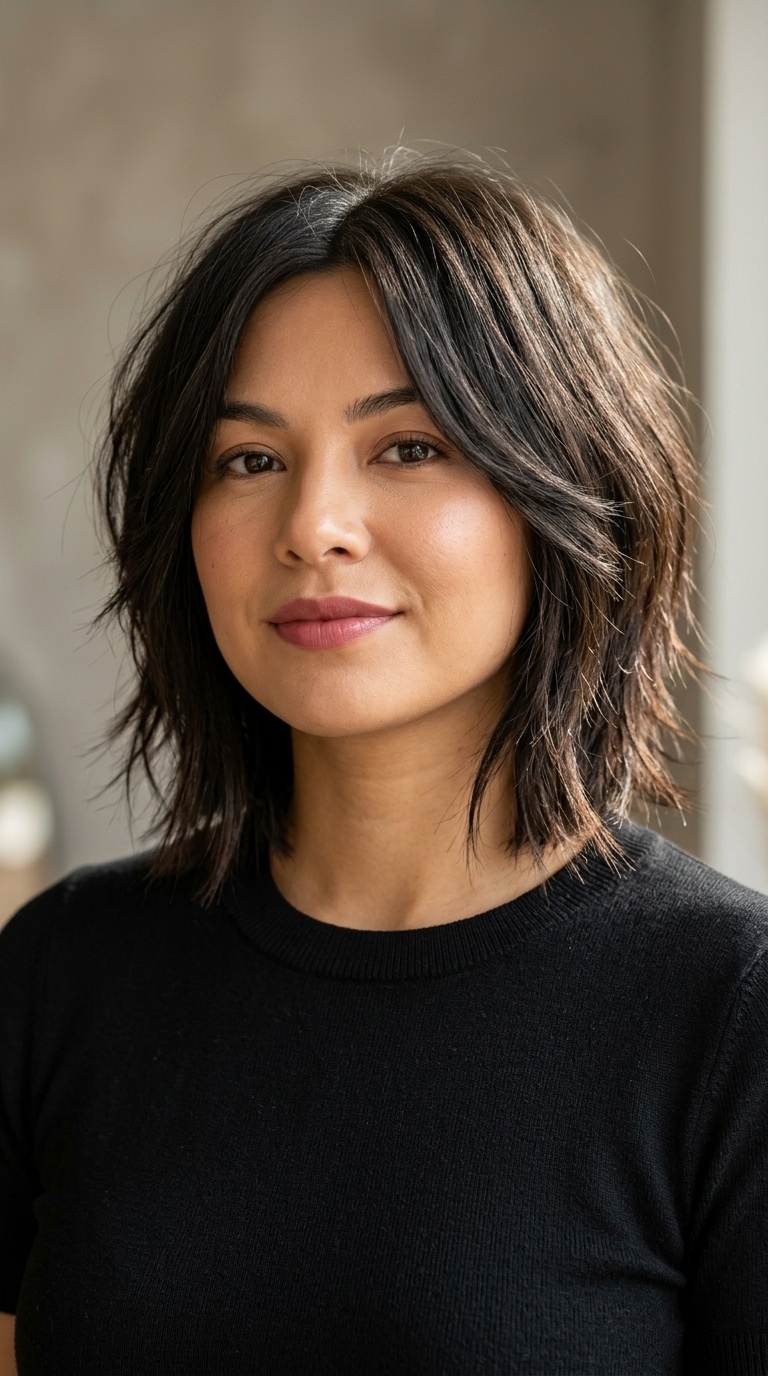 Shaggy Bob with Razor-Cut Layers