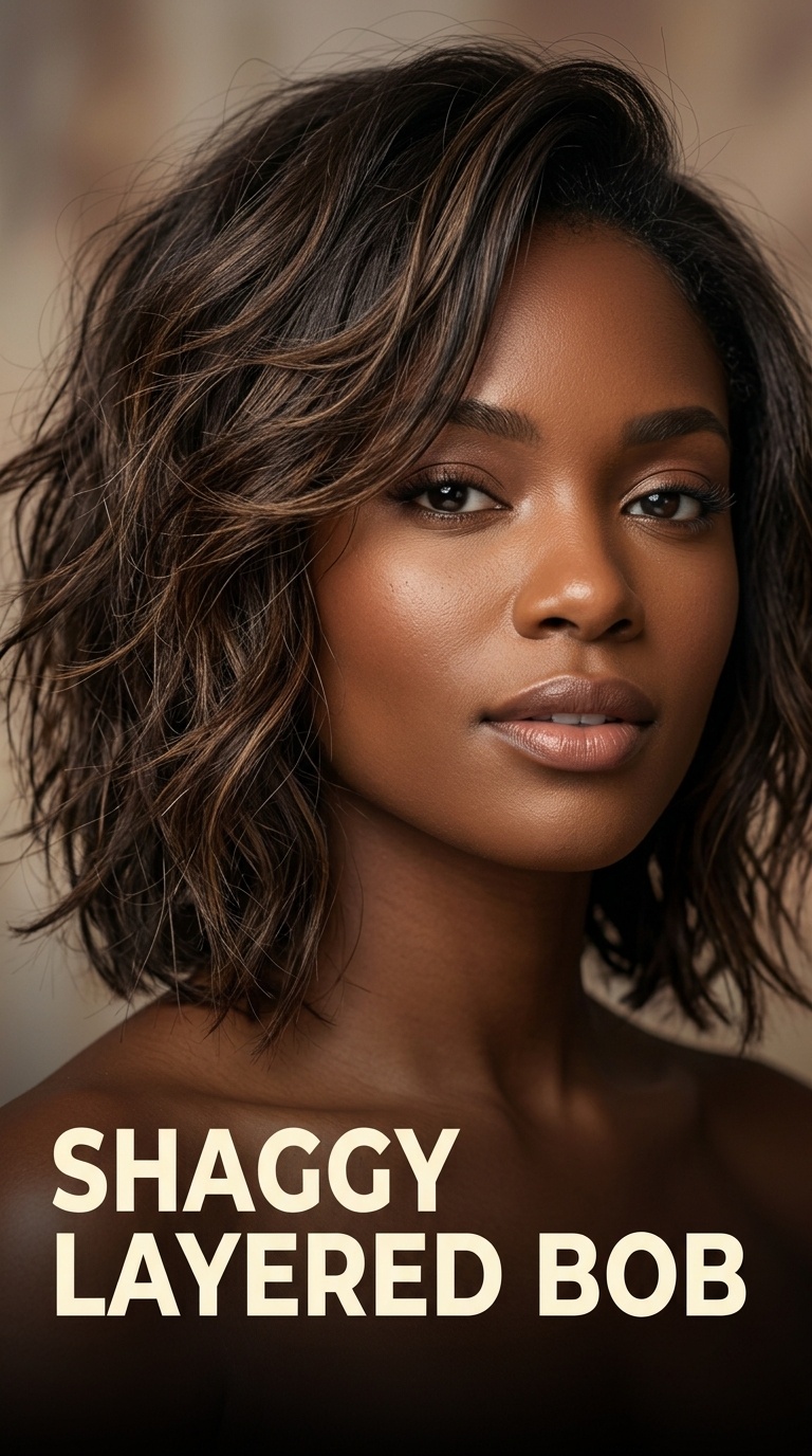 Shaggy Layered Bob