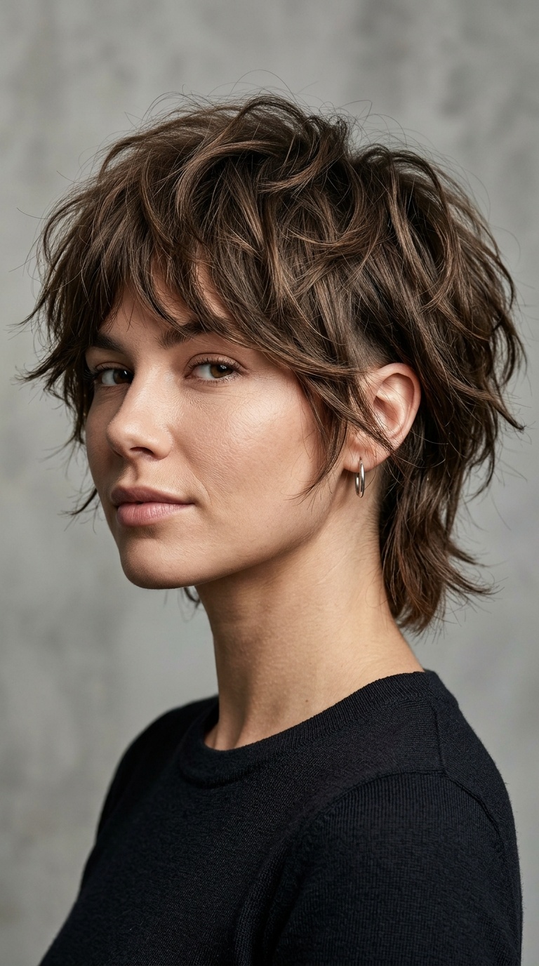 Shaggy Layered Bob with Nape Detail