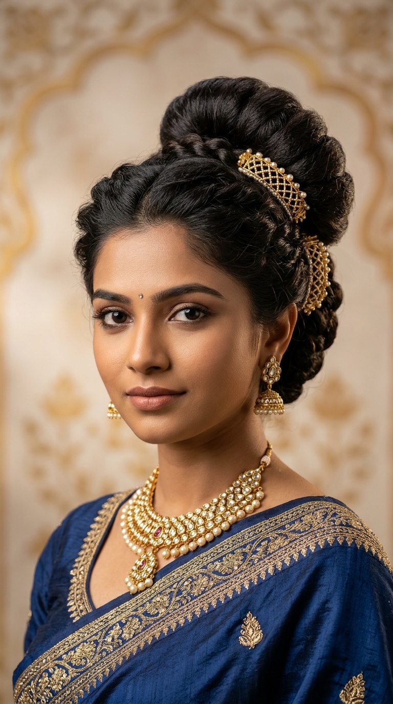 Shaniwar Wada Inspired Traditional Puff