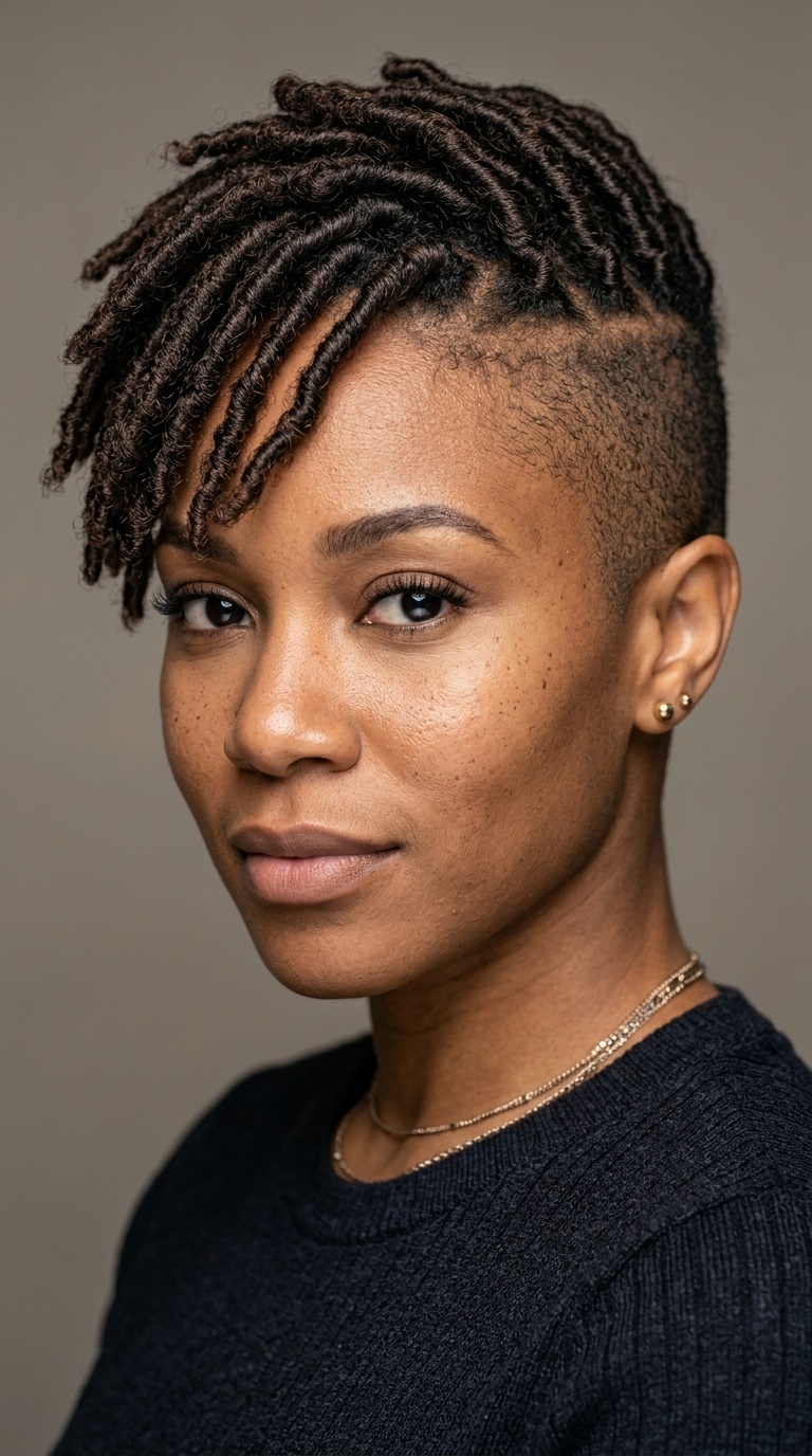 Shaved Sides with Top Locs (Short)
