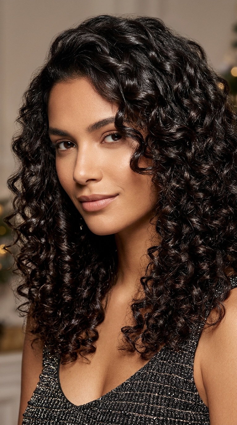 Shimmering Glossy Curls