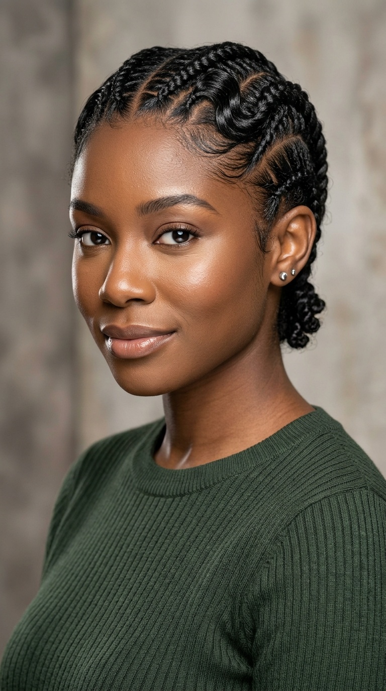 Short Finger-Wave Braids