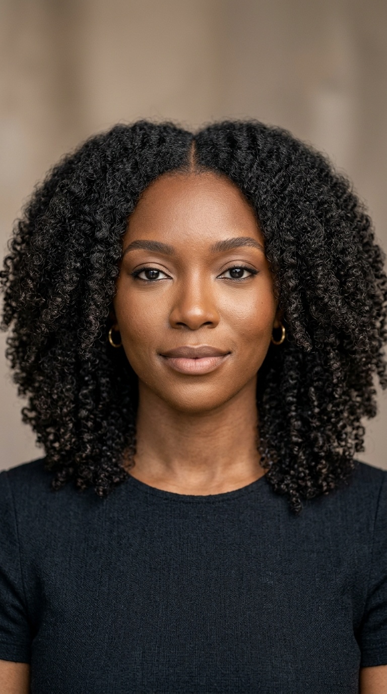 Shoulder-Length Afro Layers
