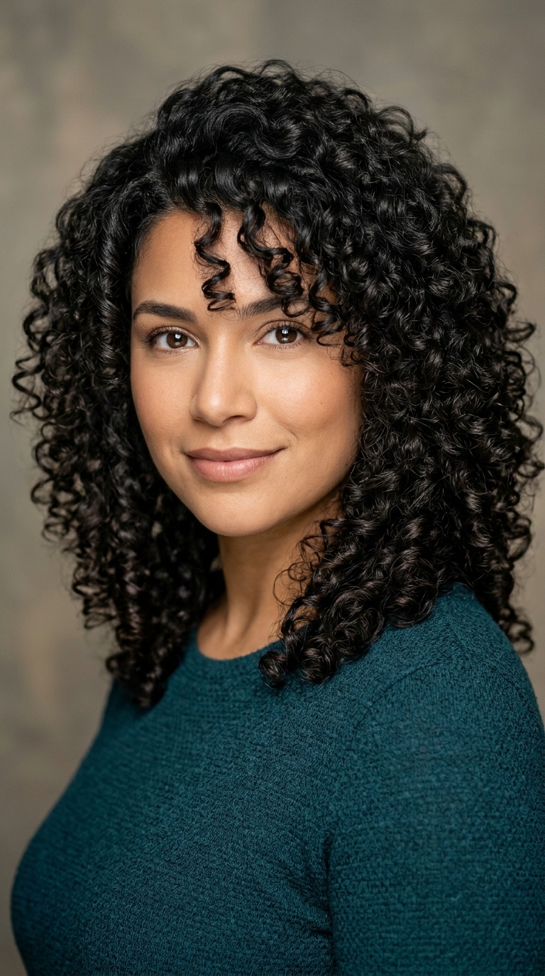Shoulder-Length Layered Ringlets