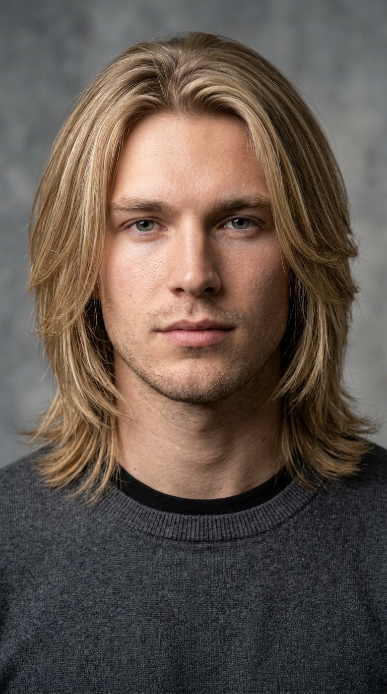 Shoulder-Length Layers for Straight Hair