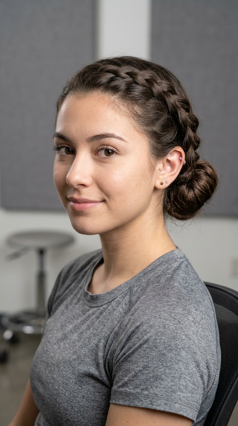 Side Braid to Low Bun