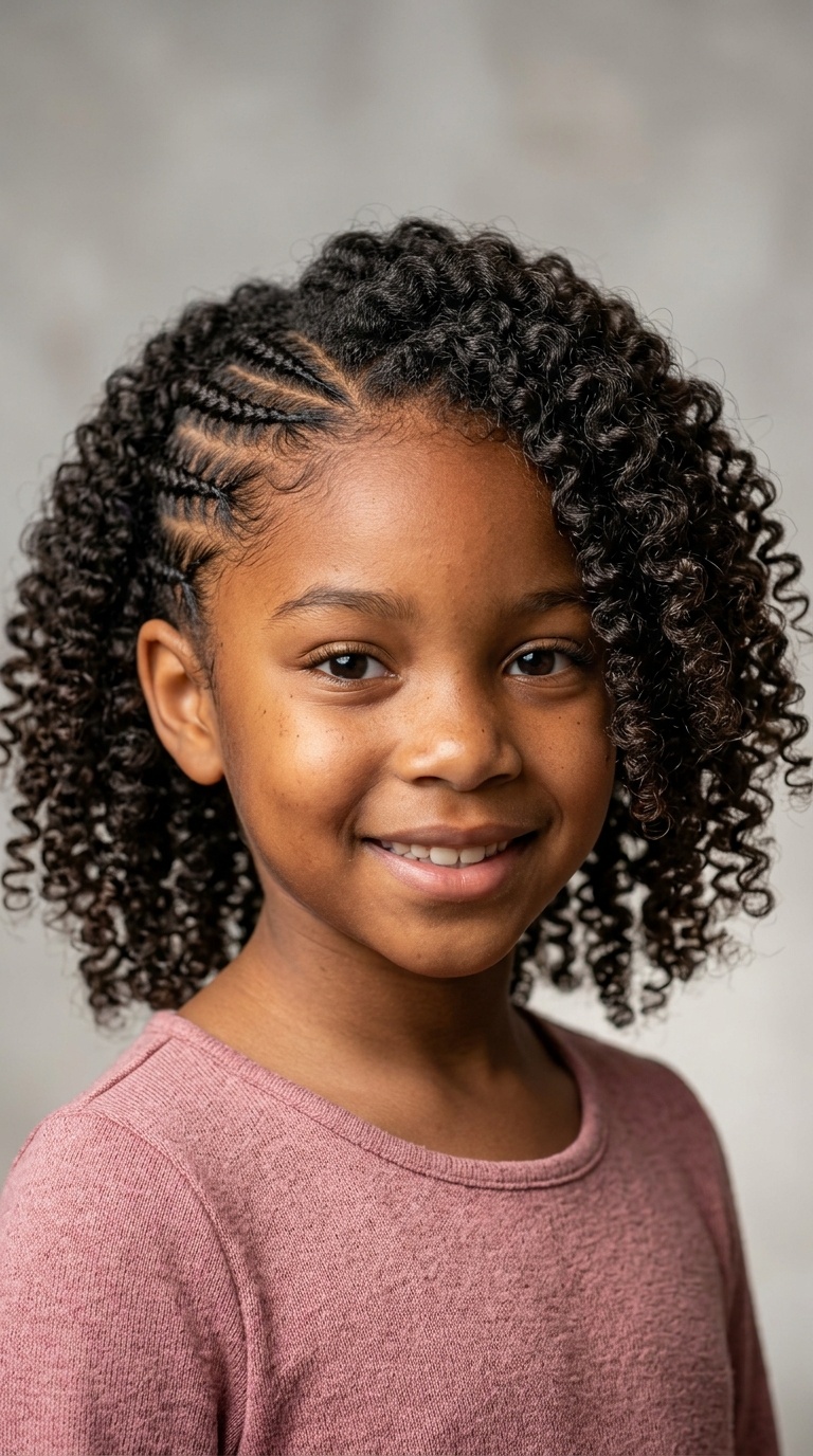Side Braids to Loose Curls