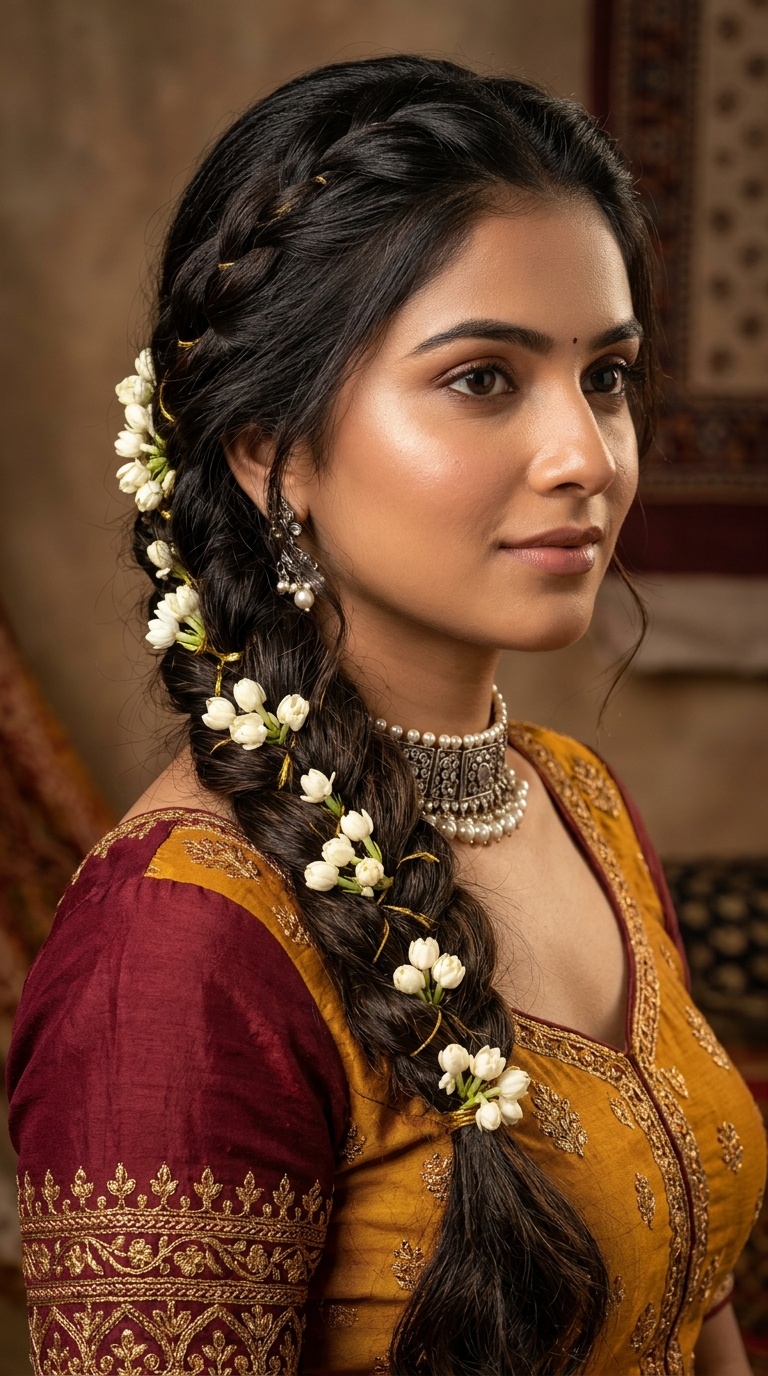 Side Jasmine Braid