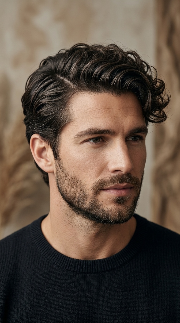 Side Part with Natural Wave