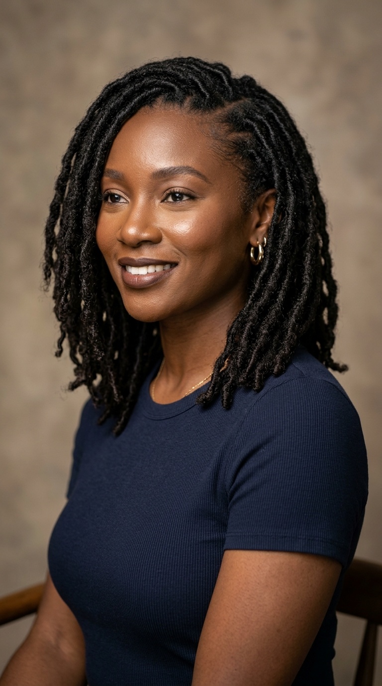 Side-Parted Lob (Long Bob) Locks
