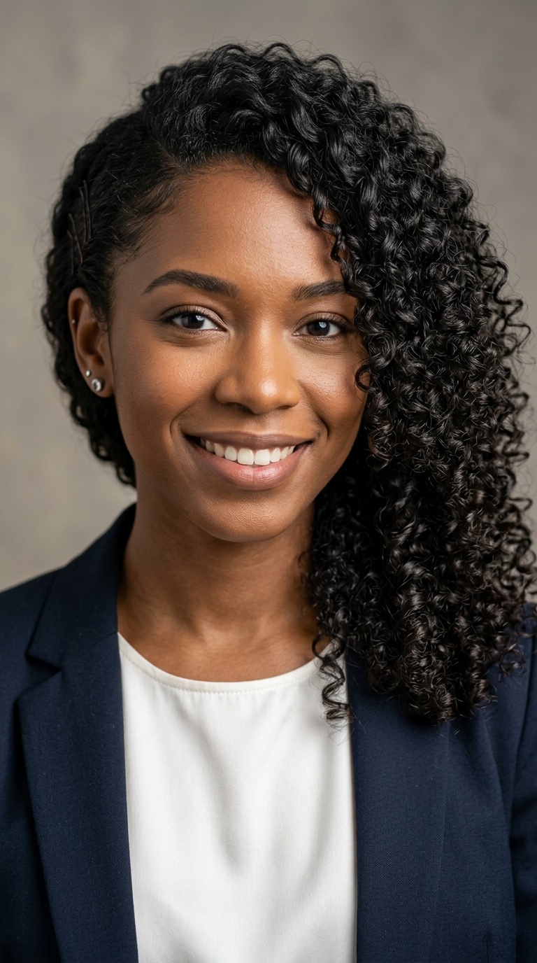 Side-Pinned Curls