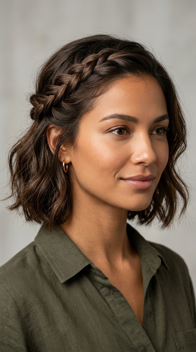 Side-Swept Braid Accent