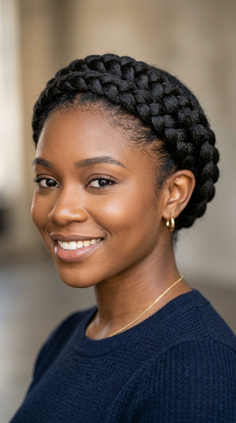 Side-Swept Braided Halo