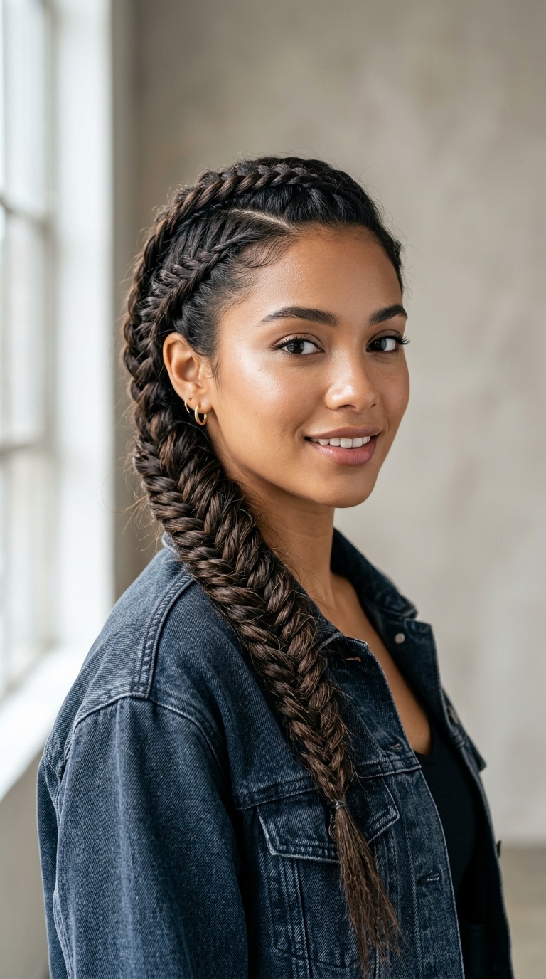 Side-Swept Braids
