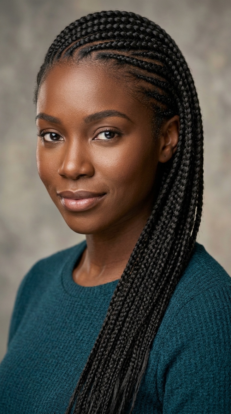 Side-Swept Braids