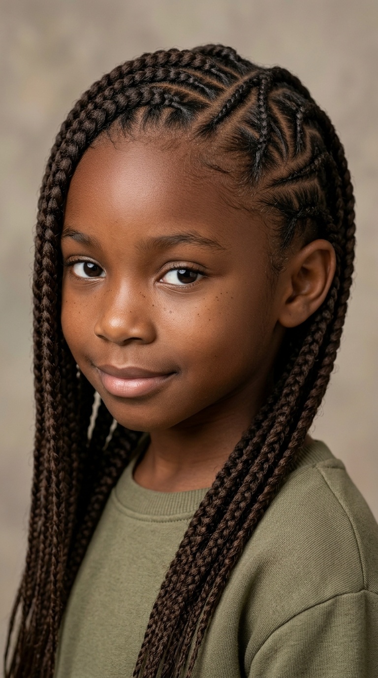 Side-Swept Braids with Intricate Parts