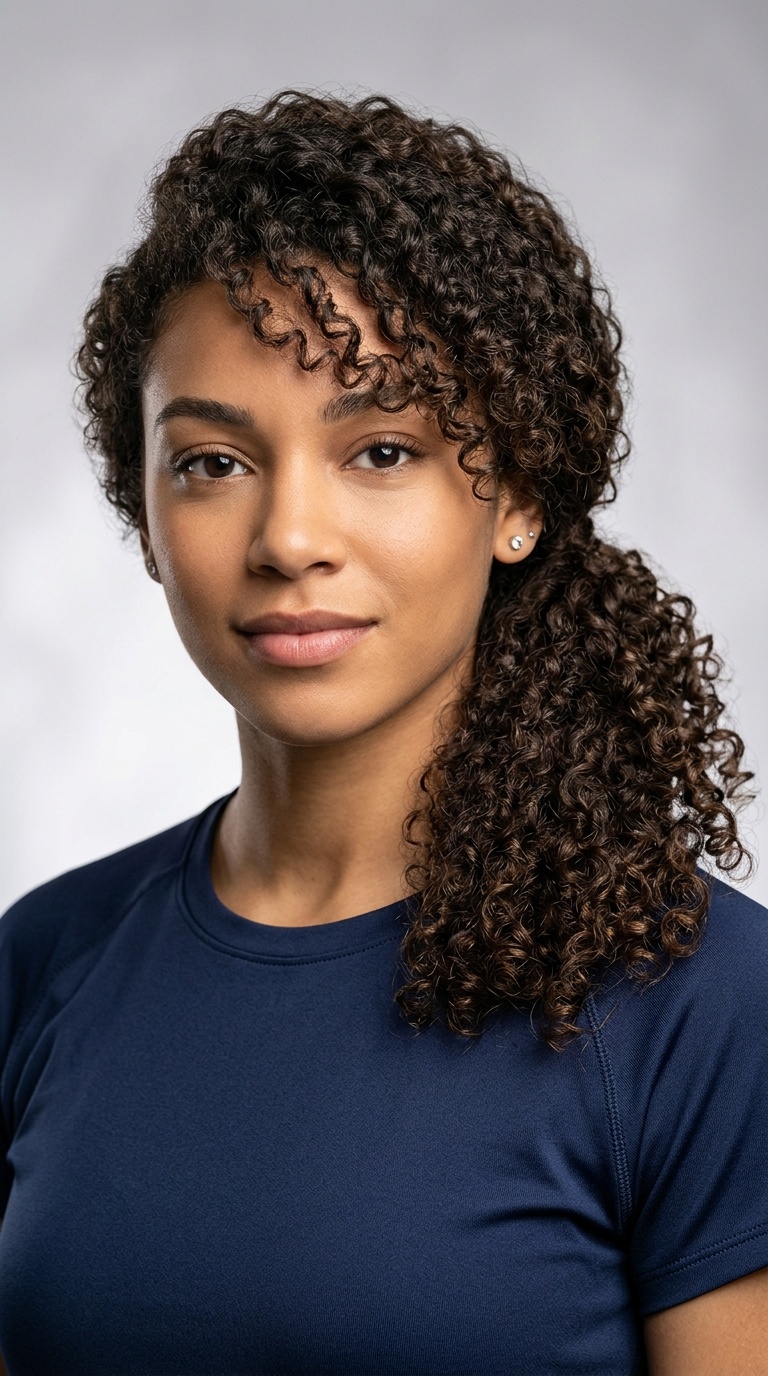 Side-Swept Curls