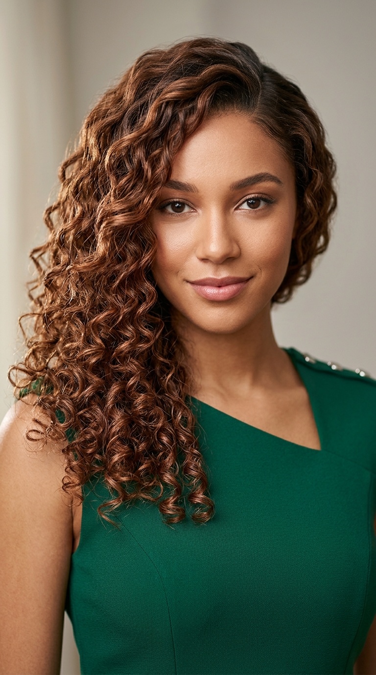 Side-Swept Curls